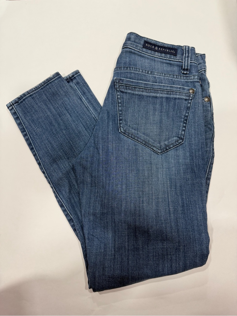 Rock & Republic Skinny Jeans in Medium Blue Wash